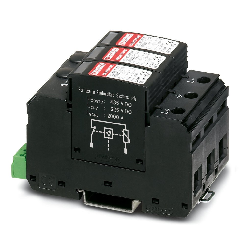 Ograniczniki przepięć VAL-MS-T1/T2 1000DC PV/2 FM