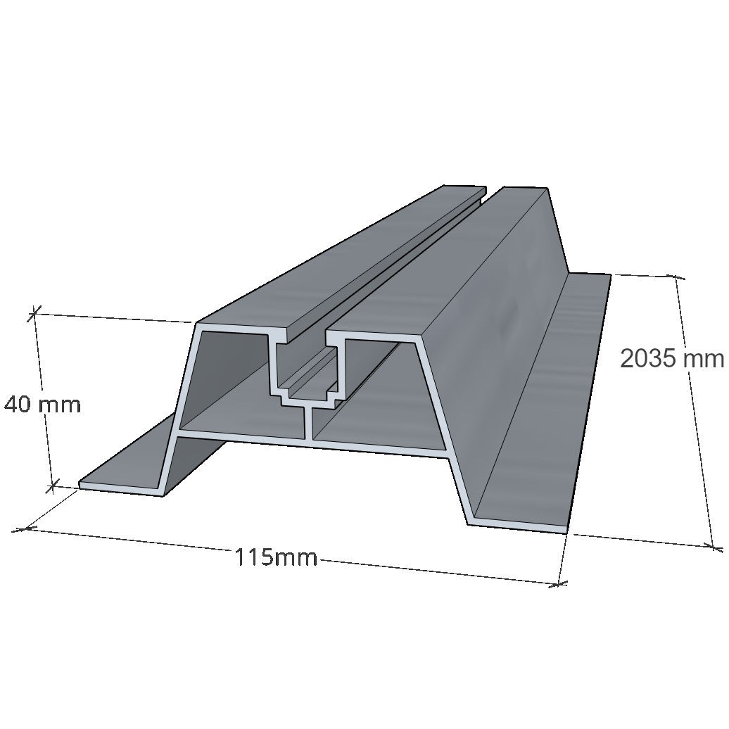 Mostek trapezowy 2035x40 mm + EPDM