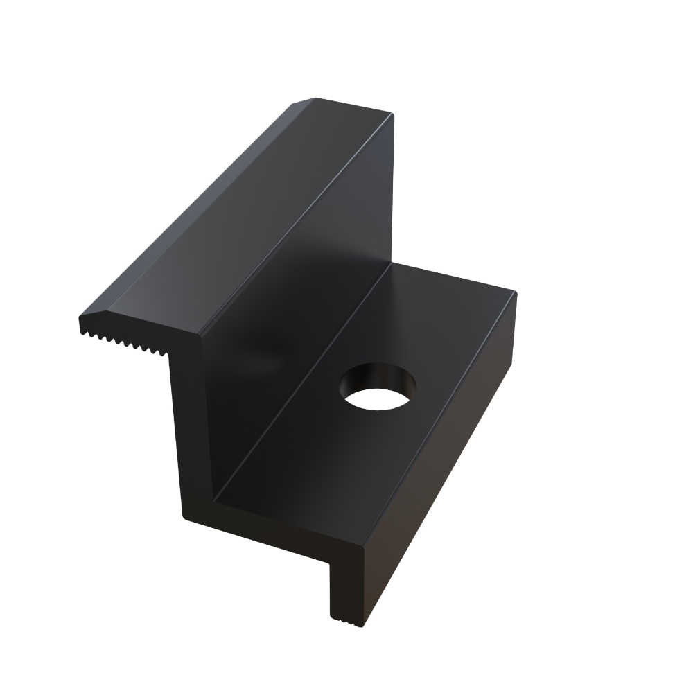 Klamra skrajna 60x35 mm czarna