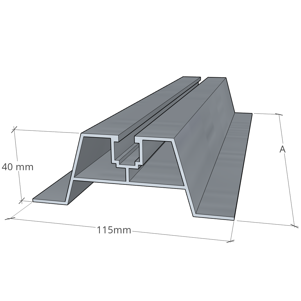 Mostek trapezowy 300x40 mm + EPDM